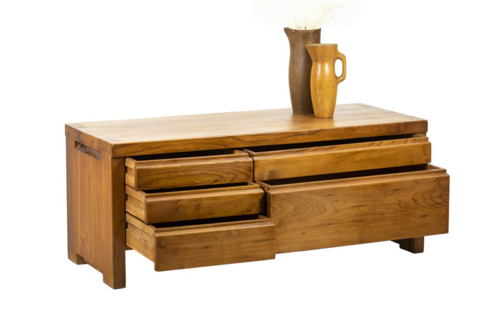 Pierre Chapo, Low cabinet in natural elm 10