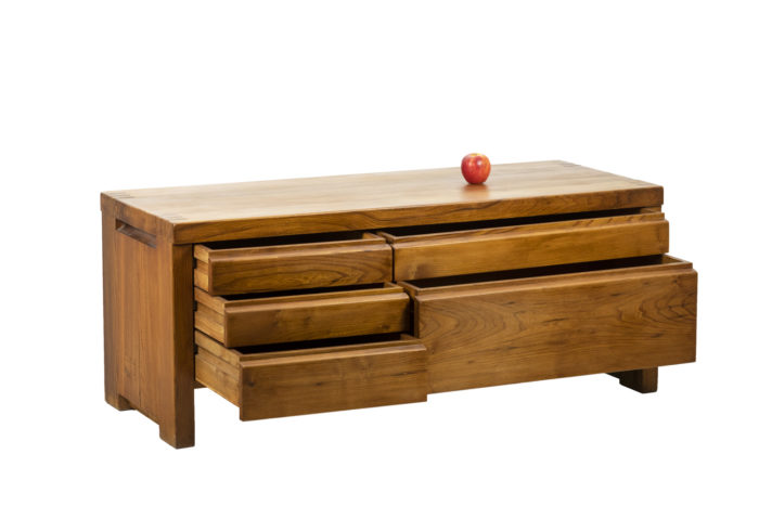 Pierre Chapo, Low cabinet in natural elm 11