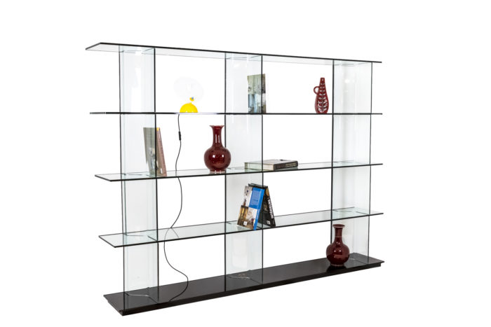 Inori glass bookcase - staging