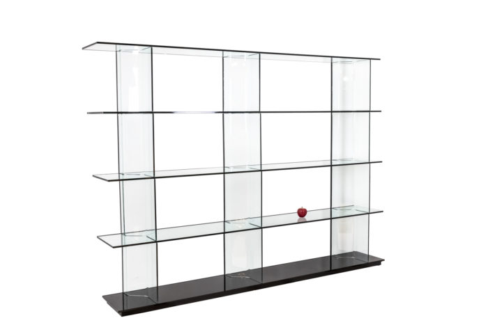 Inori glass bookcase - ladder