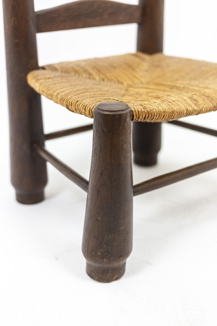 Pair of straw chairs, 1940's - 9