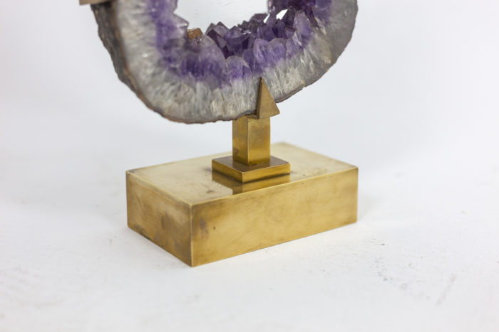 Mirror amethyst - detail of base