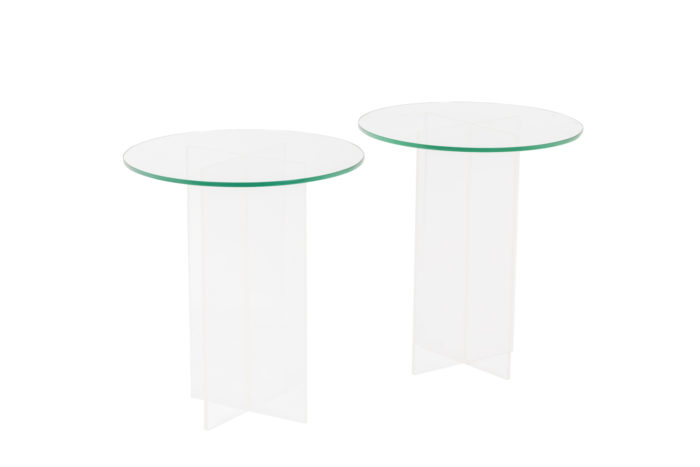 Pair of pedestal tables  - the pair