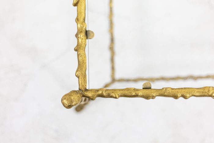 Gilt bronze coffee table - detail of the tray