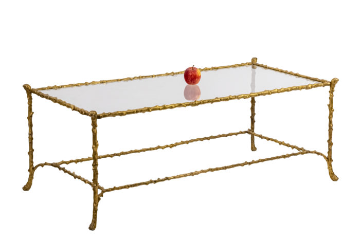 Gilt bronze coffee table - ladder