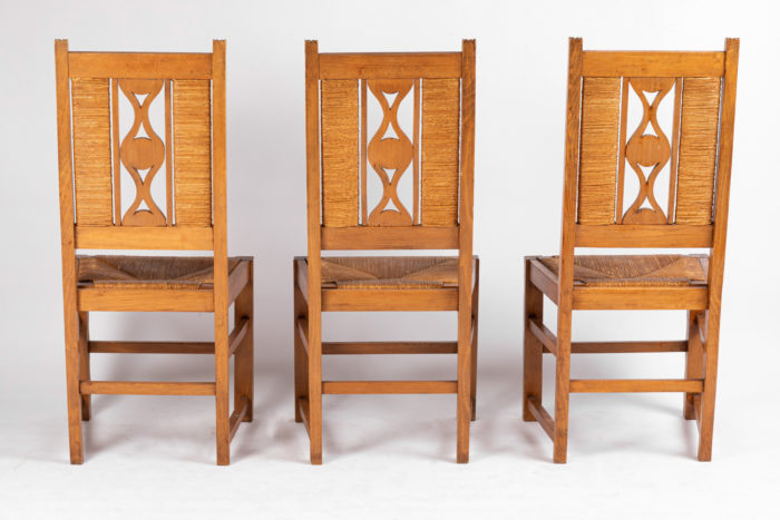 Charles Dudouyt - trois chaises de face