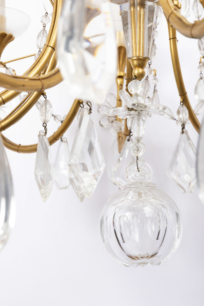 Lustre style Directoire - boule en cristal