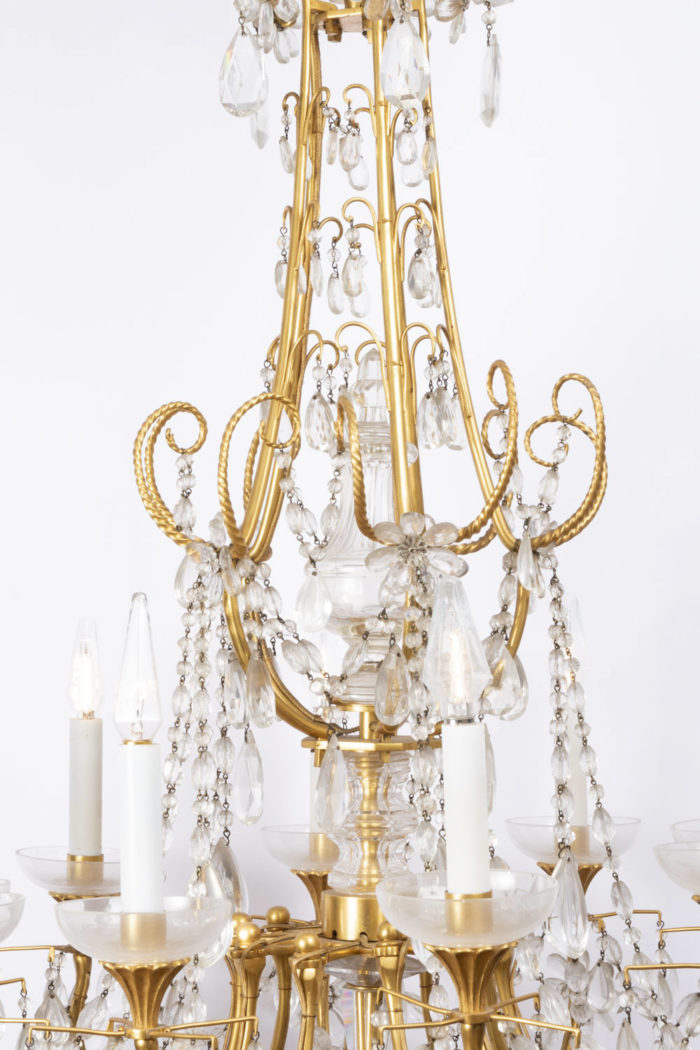 Chandelier style Directoire - top of the chandelier