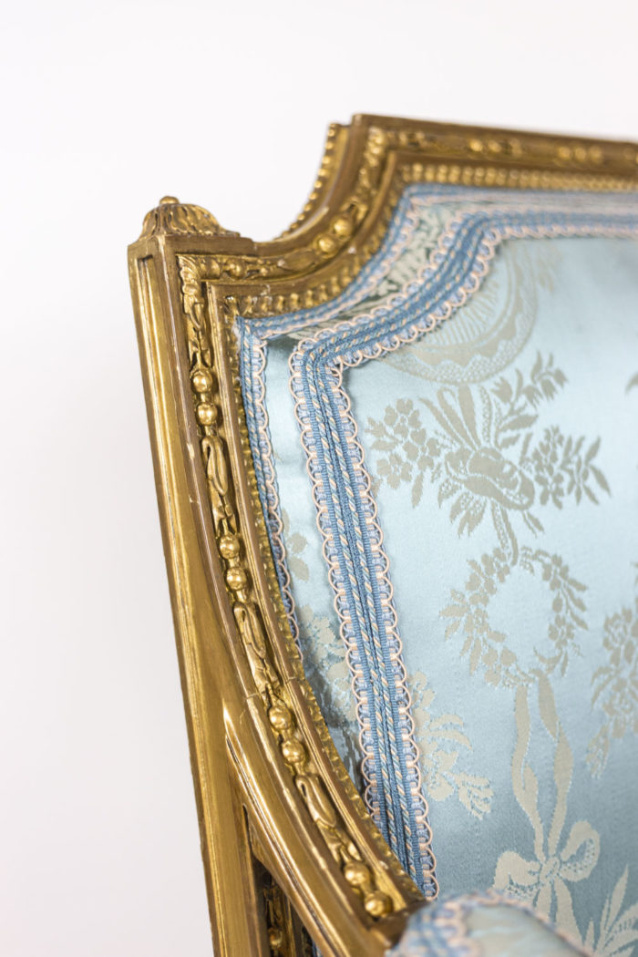 Paire de fauteuils d'apparat de style Louis XVI - frieze