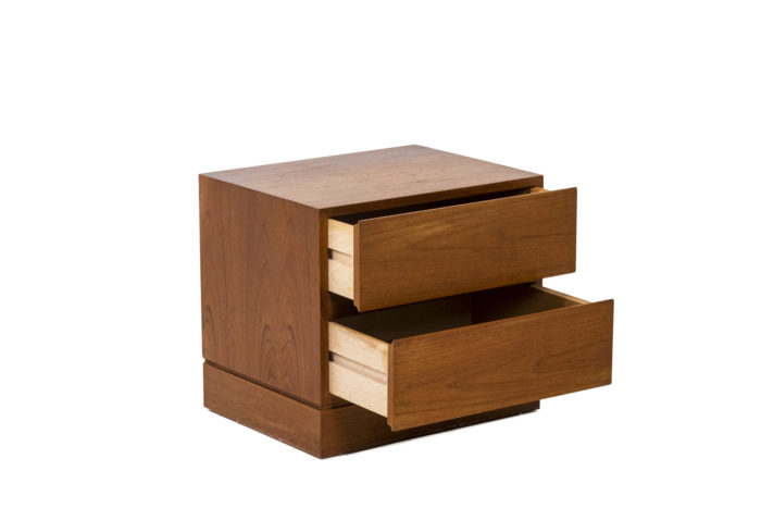 Bedside tables - open drawers