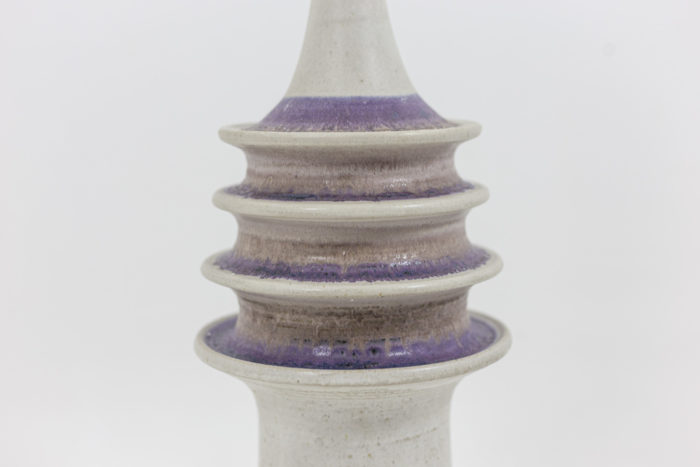 Lamp in ceramic by Carl Cunningham - top of the collar focus
