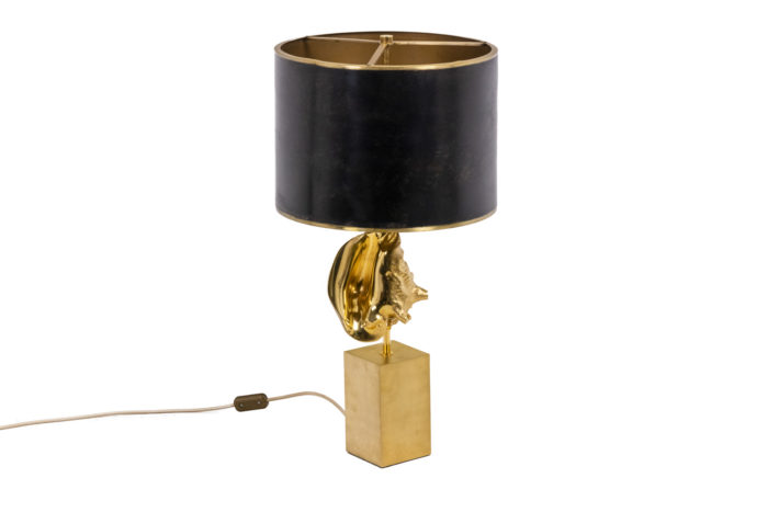 Maison Charles, lamp Strombus - with shade in brass