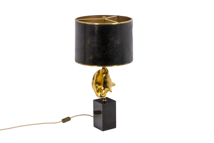 Maison Charles, lampe Strombus base noire 1970 - dos