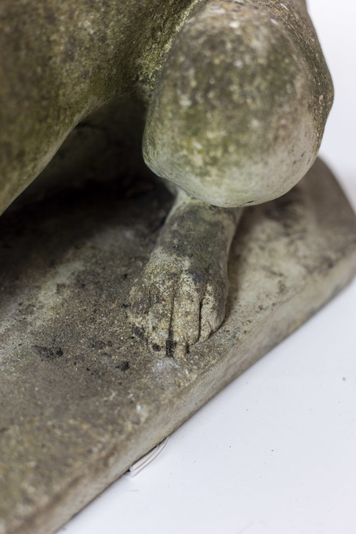 Reconstructed stone dog - detail