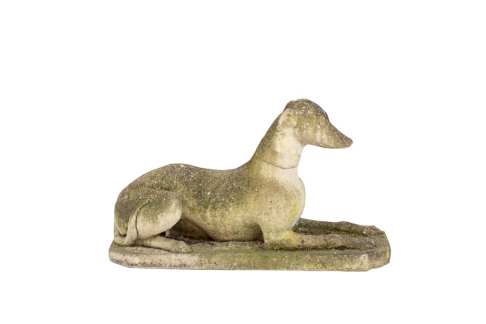 Reconstructed stone dog - profile