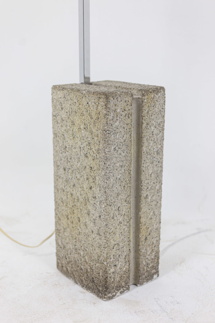 arc floor lamp in metal and chrome - focus base