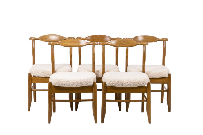 Set of five chairs Guillerme et Chambron - the set