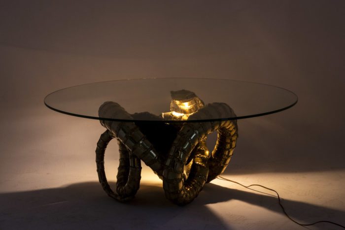 Coffee table Henri Fernandez - lighted