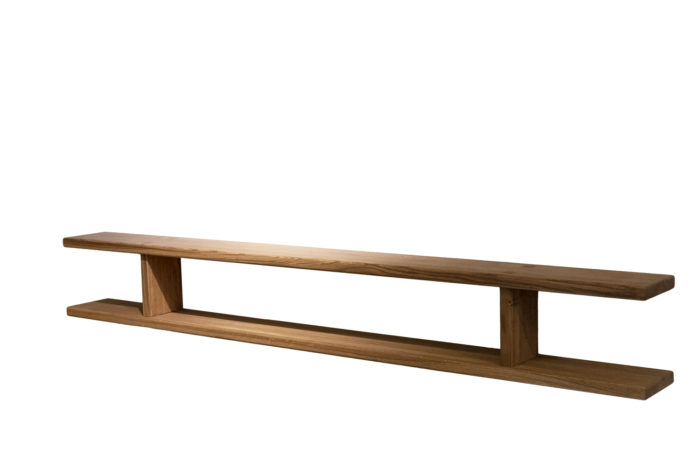 Shelve in blond oak - profile