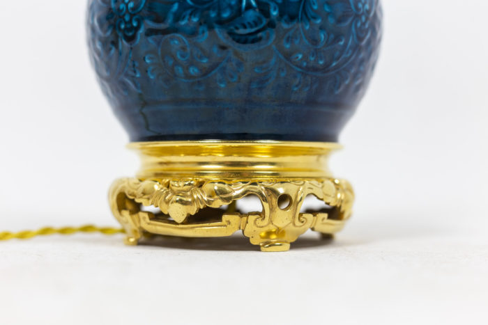 Lamp in porcelain of Sèvres - base in bronze