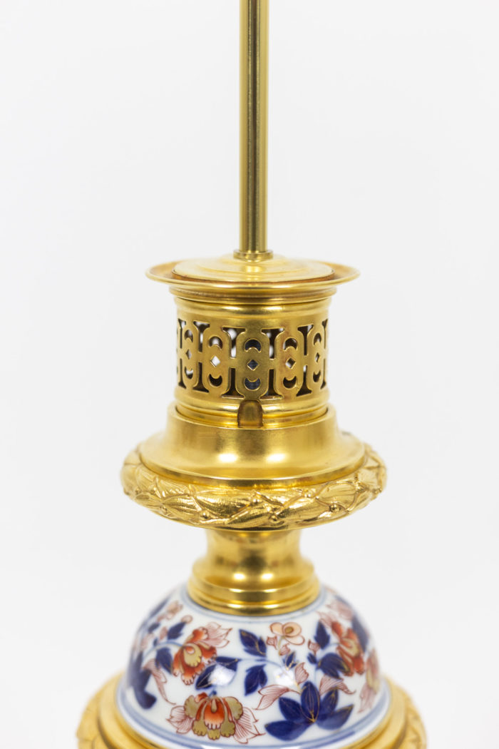 Pair of lamps in Imari porcelain - mounth
