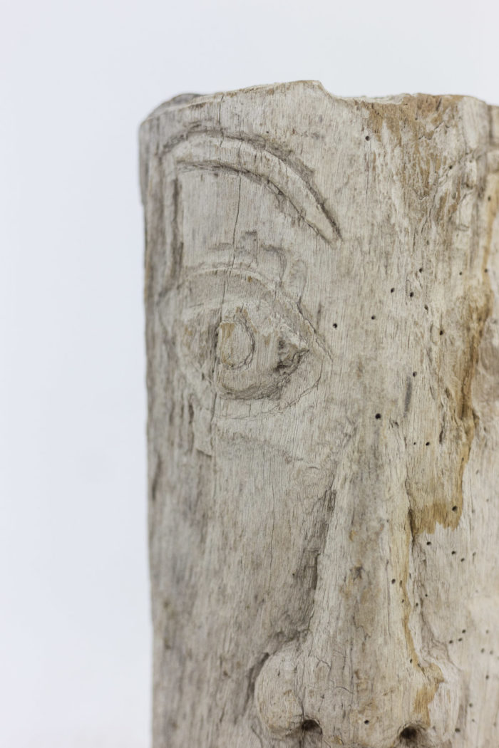Sculpture abstract character - focus face