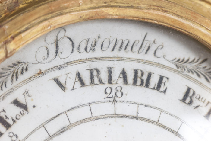 Barometer in gilded wood, Louis XVI period - mercure