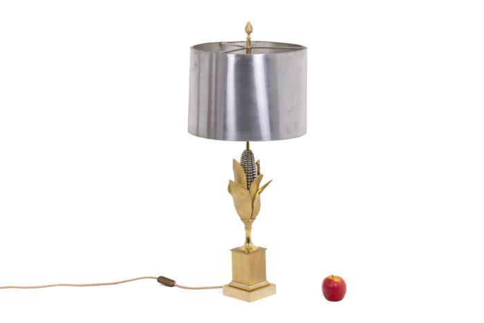 Lampe Maison Charles épi de maïs en bronze doré et argenté - échelle