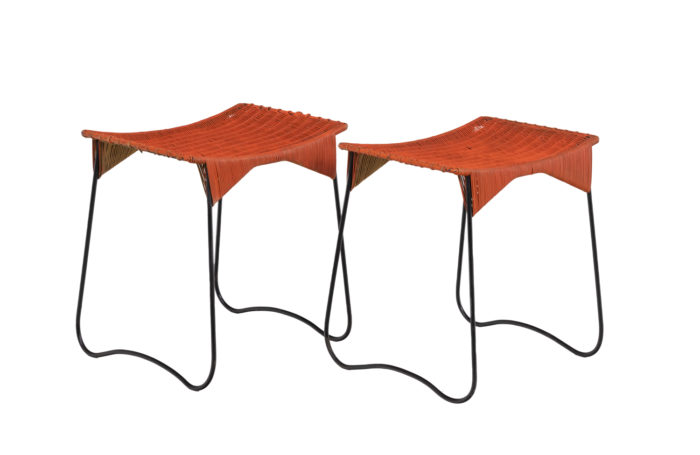 Pair of stools by Raoul Guys - both