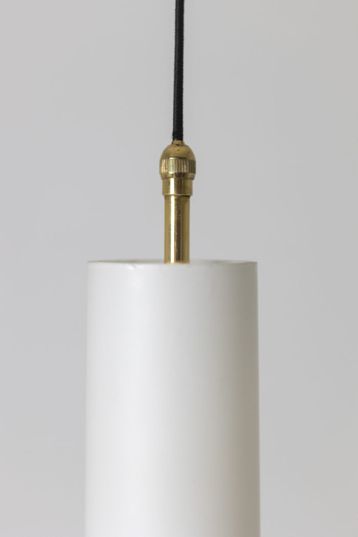 Pendant in brass and opaline - opaline