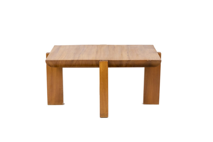 Coffee table in blond elm - face