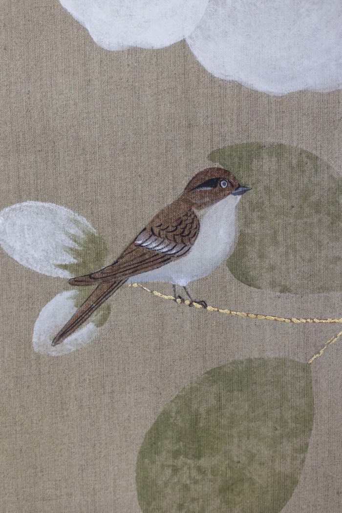 Toile peinte - petit oiseau