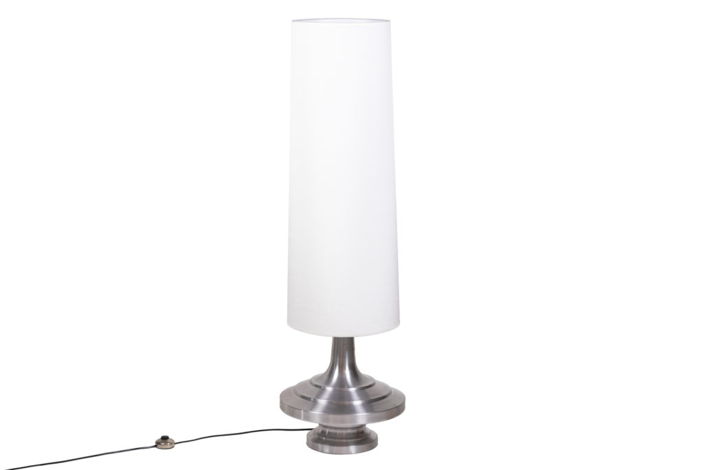 Lamp “spinning top” in brushed aluminium, 1970s