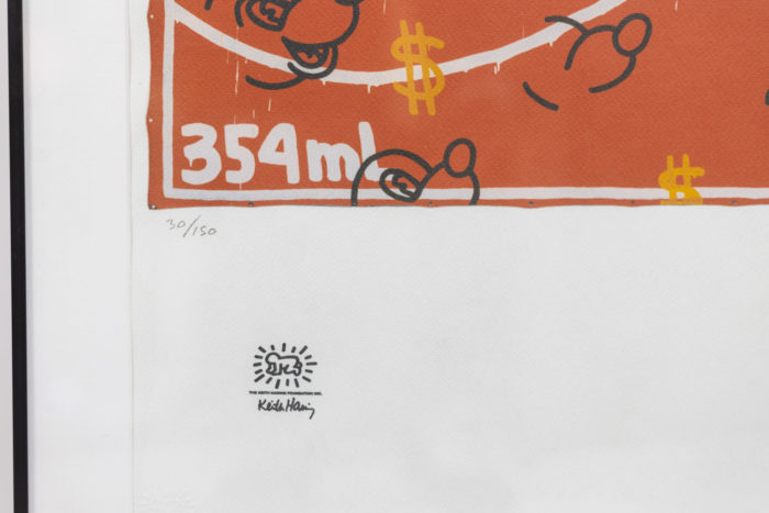 Lithograph representing Andy Warhol. Numbered print - numbered
