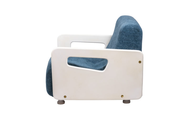 Paire de fauteuils italiens des années 1970 - profil