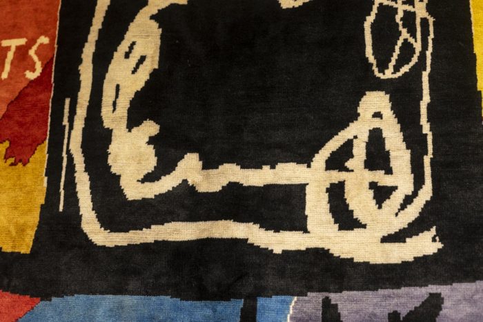 Tapestry in the style of Basquiat - encore autre détail