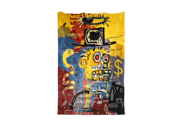 Tapestry in the style of Basquiat - face