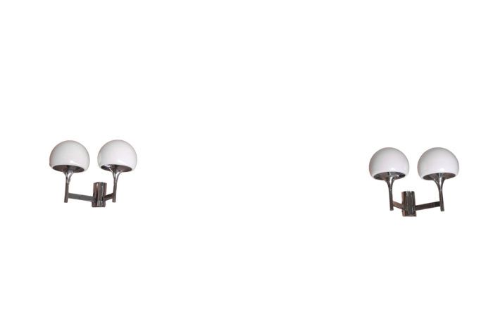 Pair of wall sconces attributed to Gaetano Sciolari - both