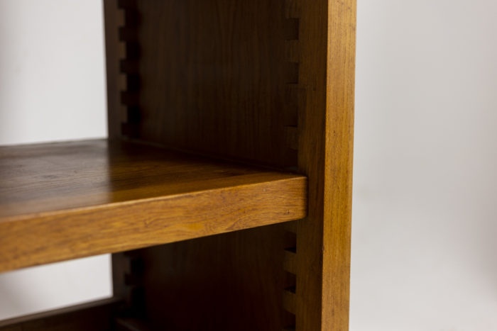 Pierre Chapo, Shelves cabinet in natural elm - focus