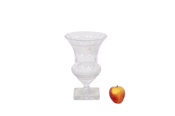 Vase in crystal in Medici shaped, Twentieth century - ladder