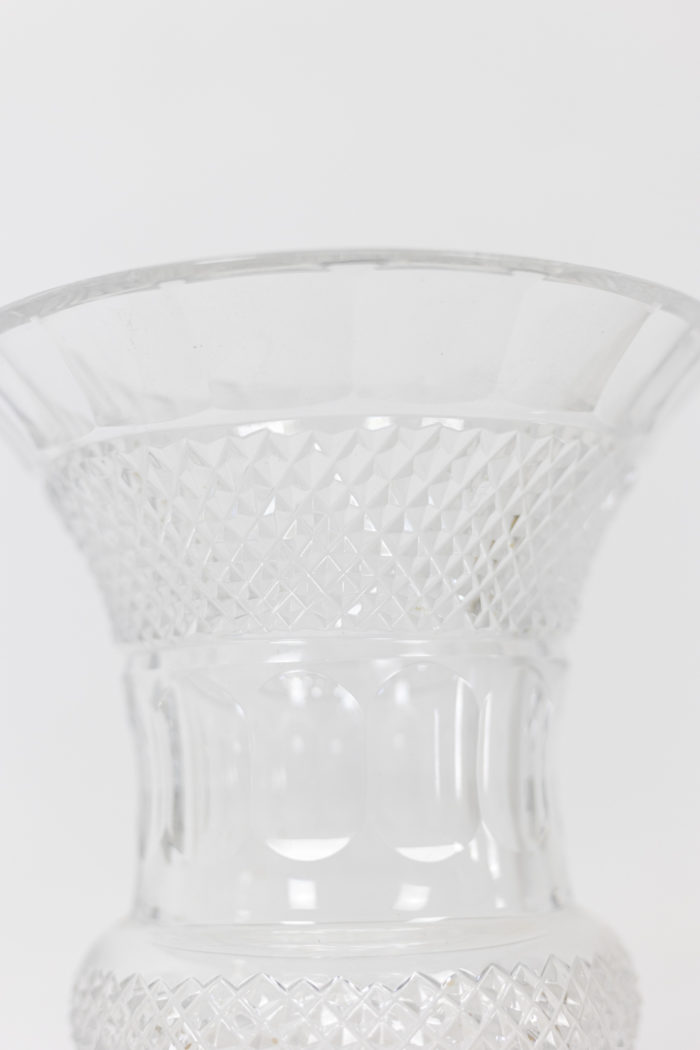 Vase in crystal in Medici shaped, Twentieth century
