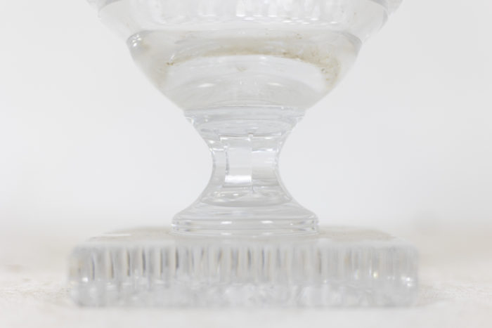 Vase in crystal in Medici shaped, Twentieth century - base
