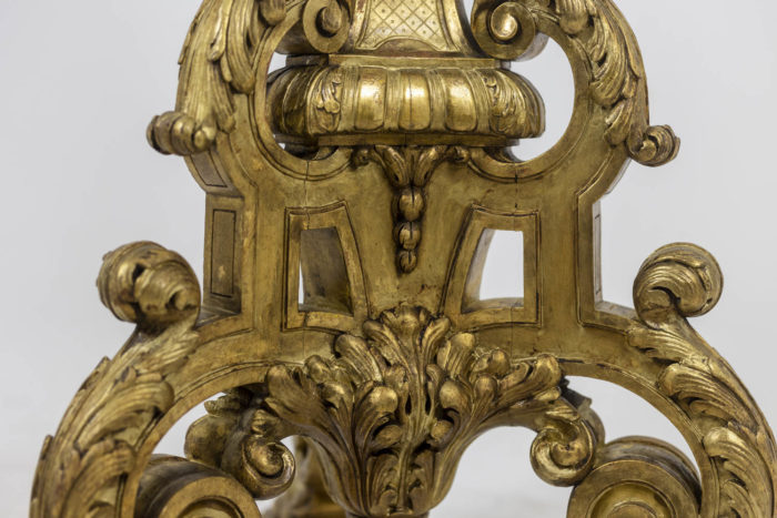 Louis XIV style stand in gilded and carved wood