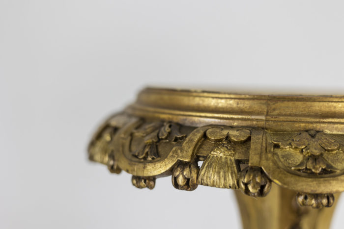 Louis XIV style stand in gilded and carved wood