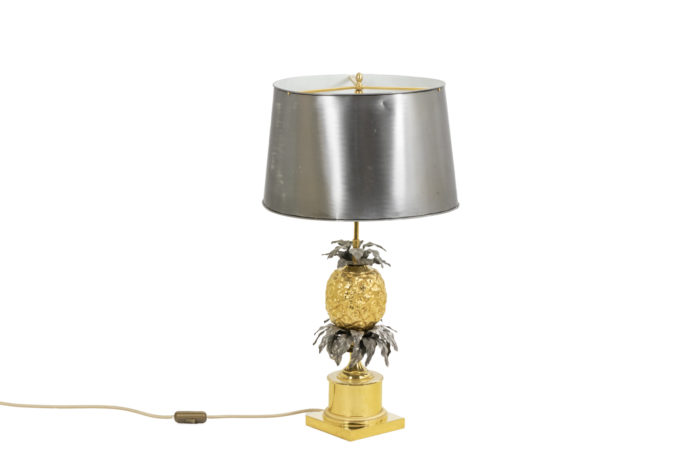 Maison Charles, Pineapple lamp in bronze, 1960’s - face