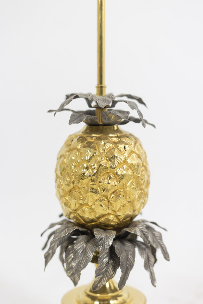 Maison Charles, Pineapple lamp in bronze, 1960’s - focus