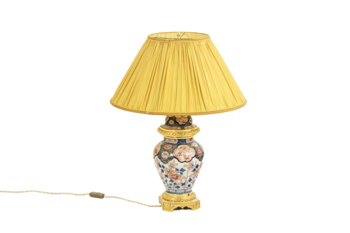 Lamp in Imari porcelain and gilt bronze, circa 1880 - face