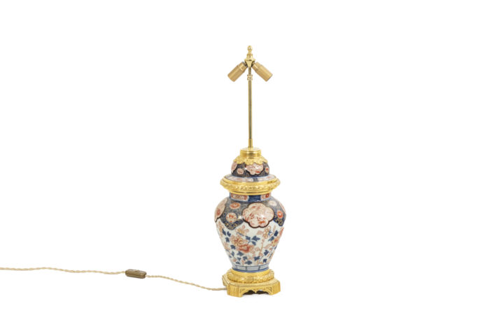 Lamp in Imari porcelain and gilt bronze, circa 1880