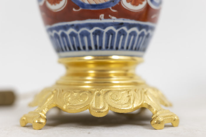 Pair of lamps in Imari porcelain and gilt bronze, circa 1880 - la paire