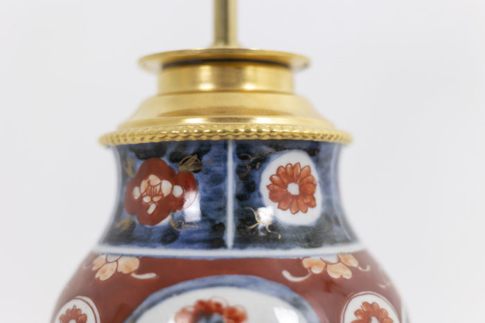 Paire de lampes en porcelaine Imari et bronze doré, circa 1880 - monture